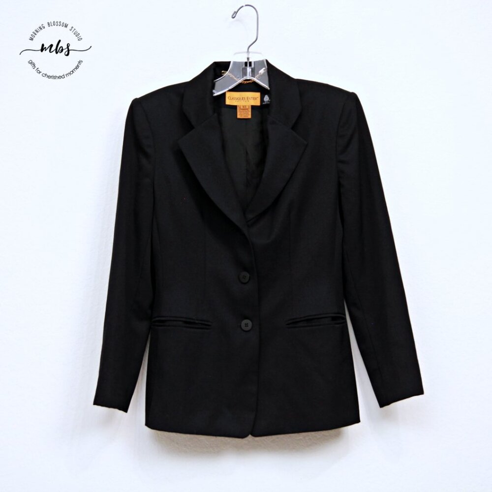 Classiques Entier Wool Blazer Black Women‎ XS